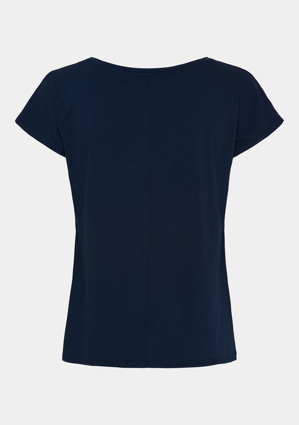 I SAY Louis V-Neck T-Shirt T-Shirts 640 Navy