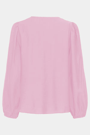 I SAY Lykke V-Neck Blouse Blouses 401 Rose