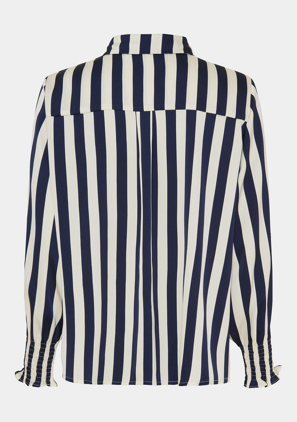 I SAY Melba Printed Blouse Blouses A47 Nautic Stripe