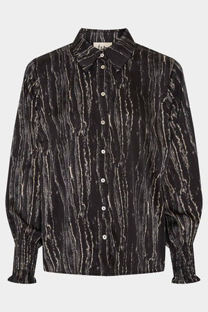 I SAY Melba Printed Blouse Blouses L47 Flowing Stripe