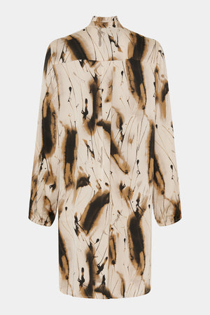 I SAY Melba Shirt Dress Dresses M11 Camel Drawing