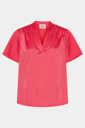 I SAY Melba V-Neck Blouse Blouses 431 Raspberry