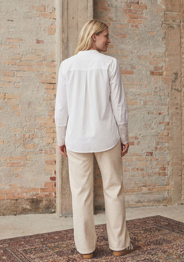 I SAY Merle Lace Blouse Blouses 100 White