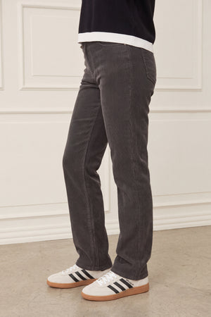 I SAY Monza Long Striped Pant Pants M29 Potato w/Black Stripe
