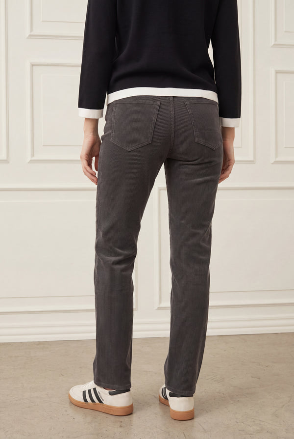 I SAY Monza Long Striped Pant Pants M29 Potato w/Black Stripe