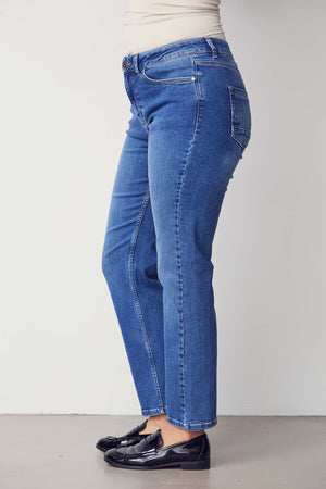 I SAY Monza Straight Jeans Pants 679 Light Blue Denim