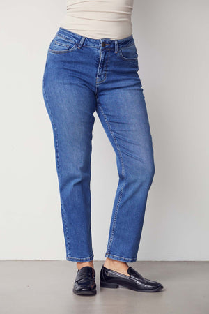 I SAY Monza Straight Jeans Pants 679 Light Blue Denim