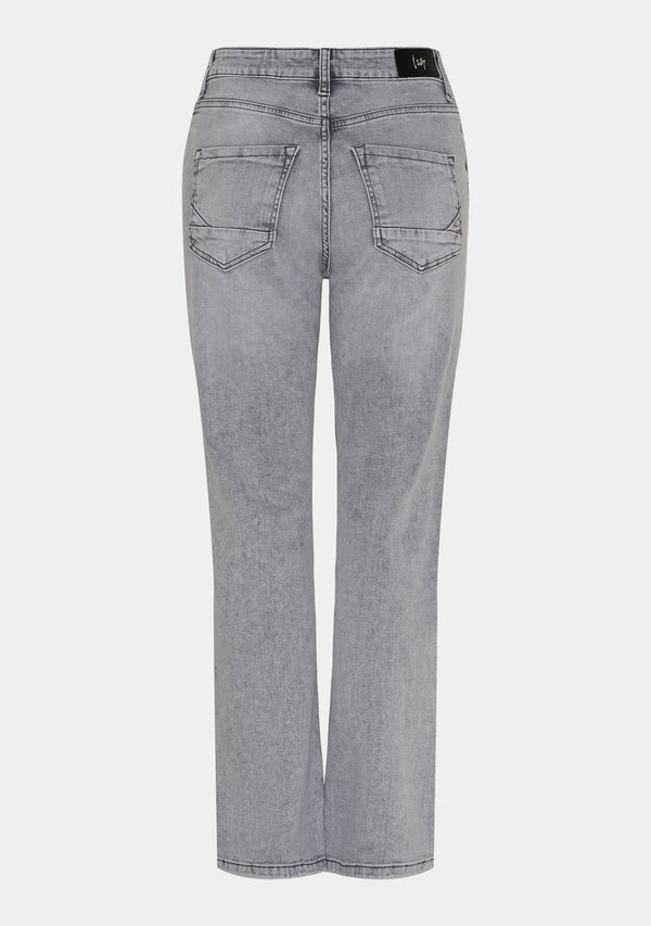 I SAY Monza Straight Jeans Pants 943 Light Grey Washed