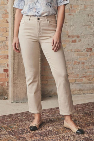 I SAY Monza Twill Pant Pants 117 Dark Sand