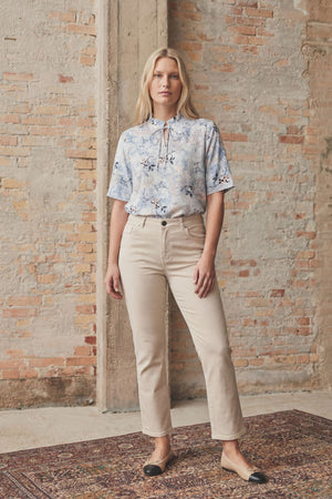 I SAY Monza Twill Pant Pants 117 Dark Sand
