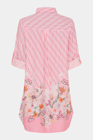 I SAY Mynte Tunic Dress Tunics N32 Pink Tone Borderprint