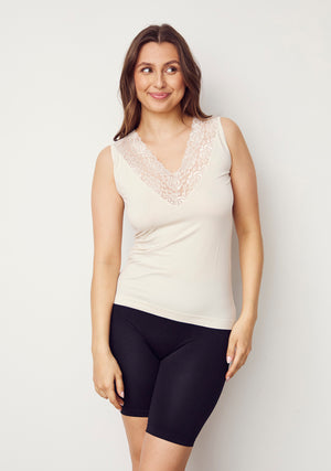 I SAY Nilla V-Neck Top Tops 112 Sand