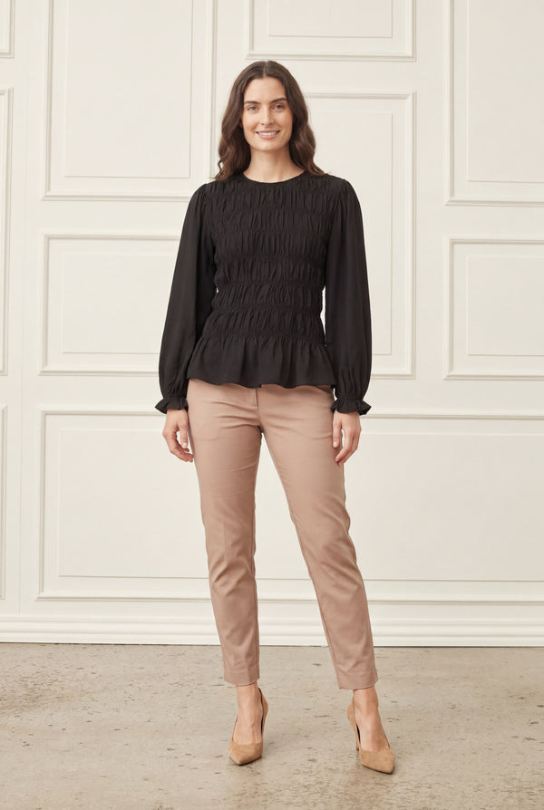 I SAY Noel Smock Blouse Blouses 900 Black