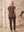 I SAY Nugga V-Neck T-Shirt Basics 356 Dark brown