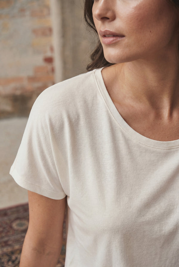 I SAY Nugga Viscose T-Shirt Basics 101 Broken White