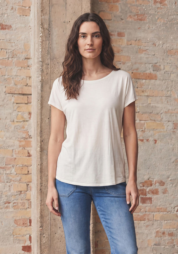 I SAY Nugga Viscose T-Shirt Basics 101 Broken White
