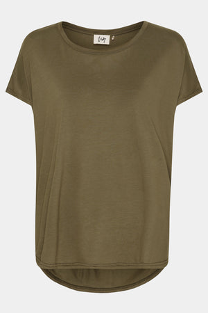 I SAY Nugga Viscose T-Shirt Basics 885 Khaki