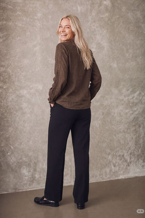 I SAY Ofia Blouse Blouses 820 Dark Khaki