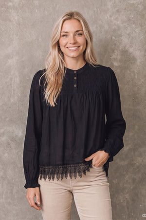 I SAY Opal Blouse Blouses 900 Black