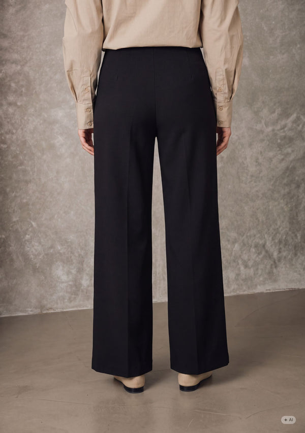 I SAY Ova Wide Pant Pants 900 Black