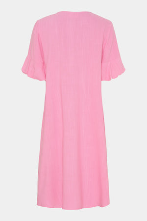 I SAY Pearl Baloon Sleeve Dress Dresses 550 Fresh Pink