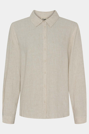 I SAY Pearl Basic Shirt Shirts 112 Sand