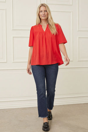 I SAY Pearl Blouse Blouses 431 Raspberry