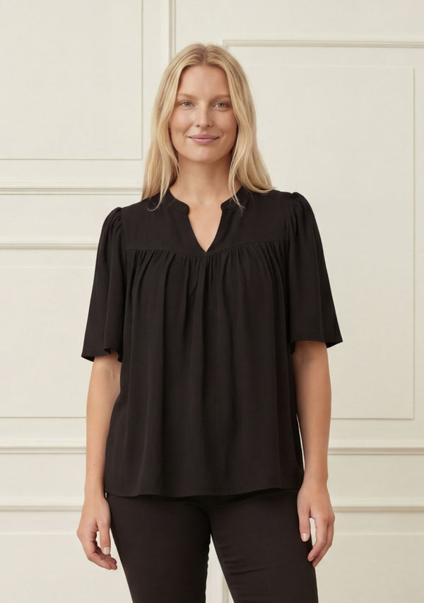 I SAY Pearl Blouse Blouses 900 Black