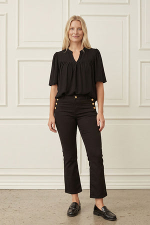 I SAY Pearl Blouse Blouses 900 Black