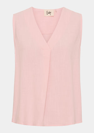 I SAY Pearl V-Neck Top Tops 433 Powder Rose