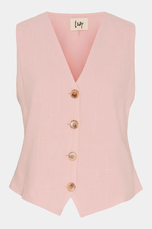 I SAY Pearl Waistcoat Vest 433 Powder Rose