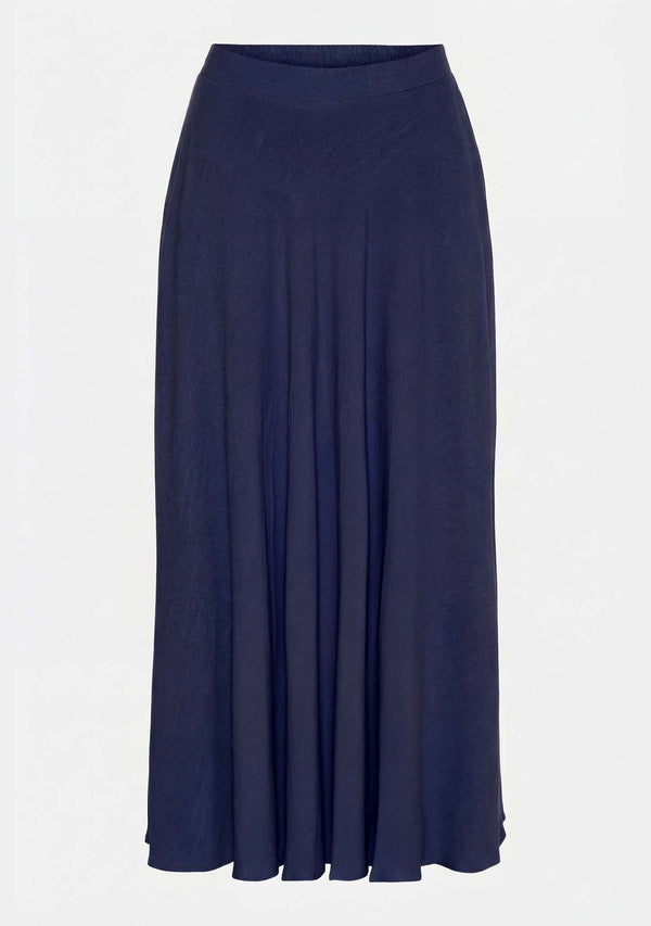I SAY Pearl Wide Skirt Skirts 640 Navy