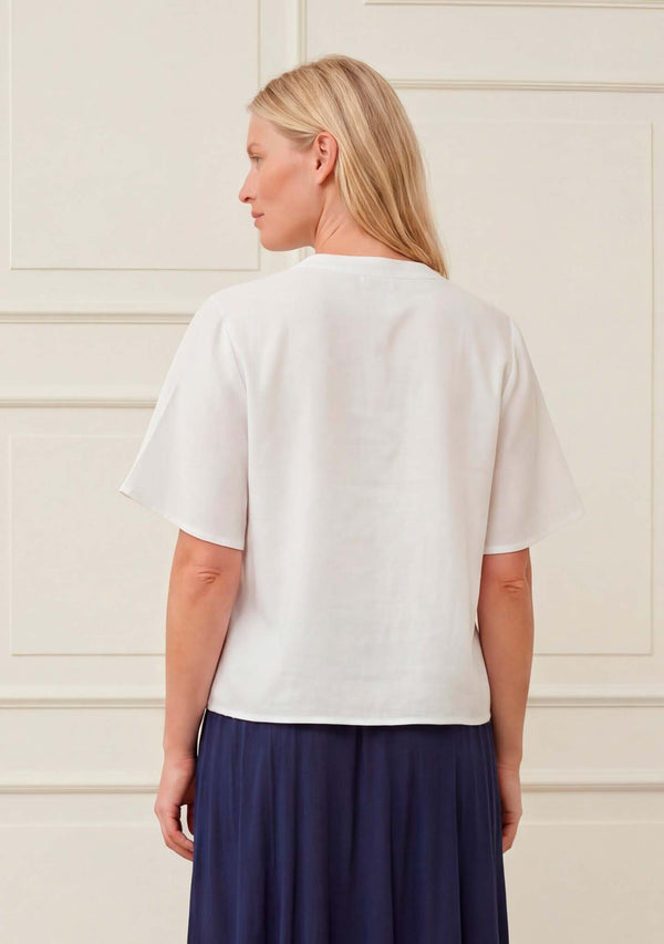 I SAY Pearl s/s Blouse Blouses 100 White