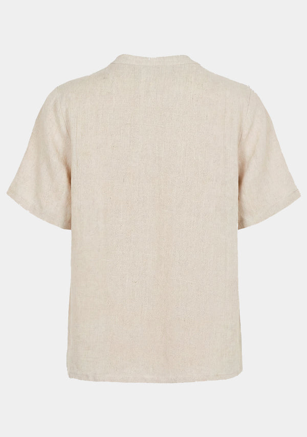 I SAY Pearl s/s Blouse Blouses 112 Sand