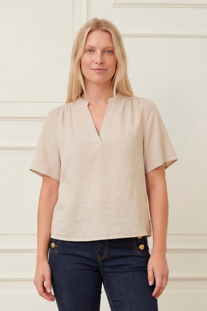 I SAY Pearl s/s Blouse Blouses 112 Sand