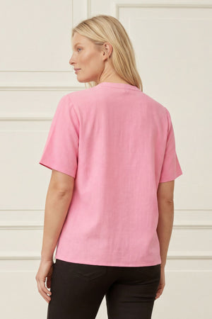 I SAY Pearl s/s Blouse Blouses 550 Fresh Pink