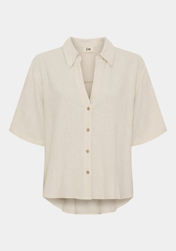 I SAY Pearl s/s Shirt Shirts 112 Sand