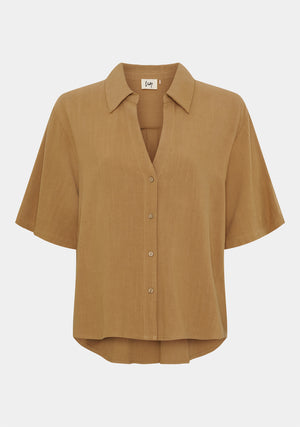 I SAY Pearl s/s Shirt Shirts 321 Luxury Camel