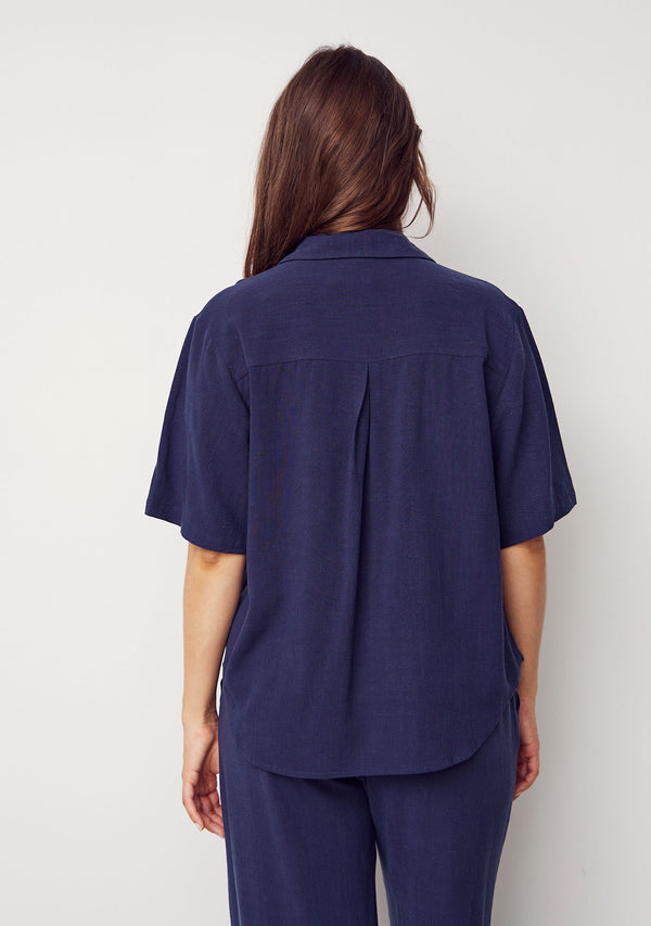 I SAY Pearl s/s Shirt Shirts 640 Navy