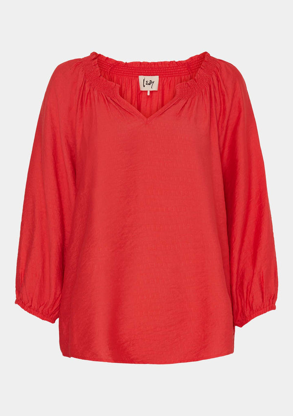 I SAY Poline New Blouse Blouses 451 Crispy Red