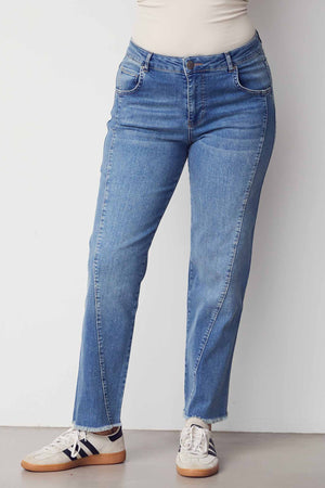 I SAY Portofino Cropped Jeans Pants M89 Clear Wash