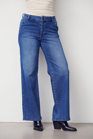 I SAY Portofino Wide Jeans Pants M88 Classic Wash