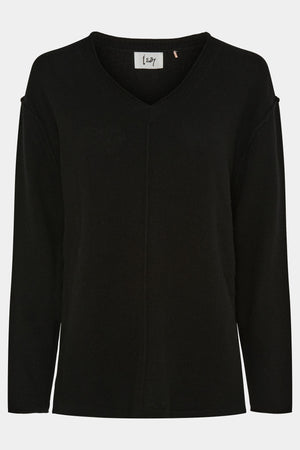 I SAY Robin V-Neck Pullover  Knitwear 900 Black