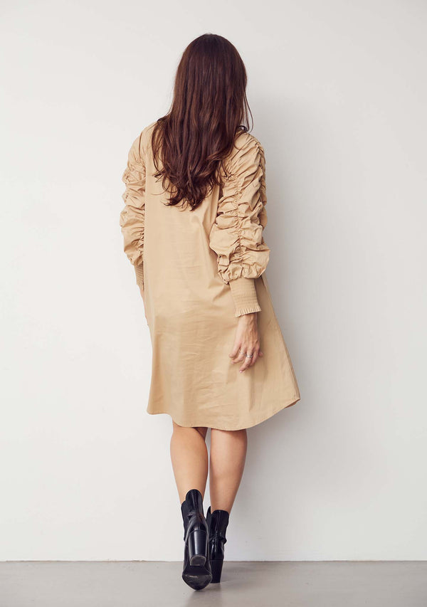 I SAY Sigga Deco Dress Dresses 102 Camel