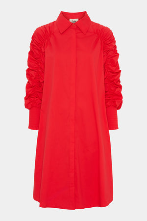 I SAY Sigga Deco Dress Dresses 432 Fresh Red