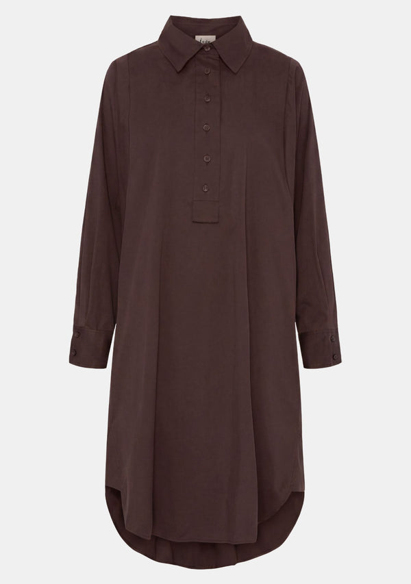 I SAY Sigga Dress Dresses 356 Dark brown