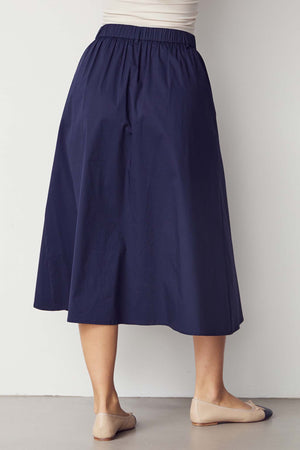 I SAY Sigga Long Skirt Skirts 640 Navy