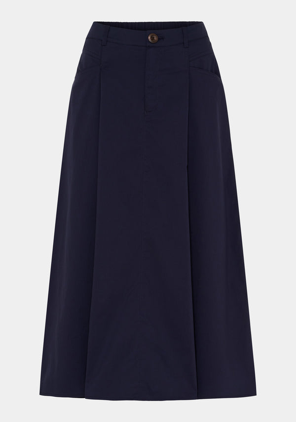 I SAY Sigga Long Skirt Skirts 640 Navy