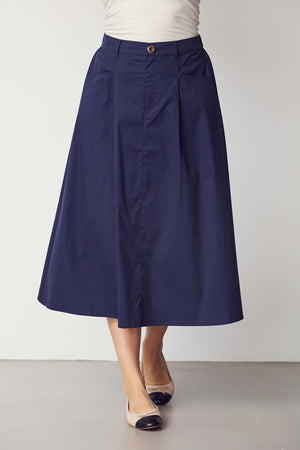 I SAY Sigga Long Skirt Skirts 640 Navy