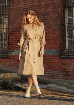 I SAY Sigga Shirt Dress Dresses 102 Camel